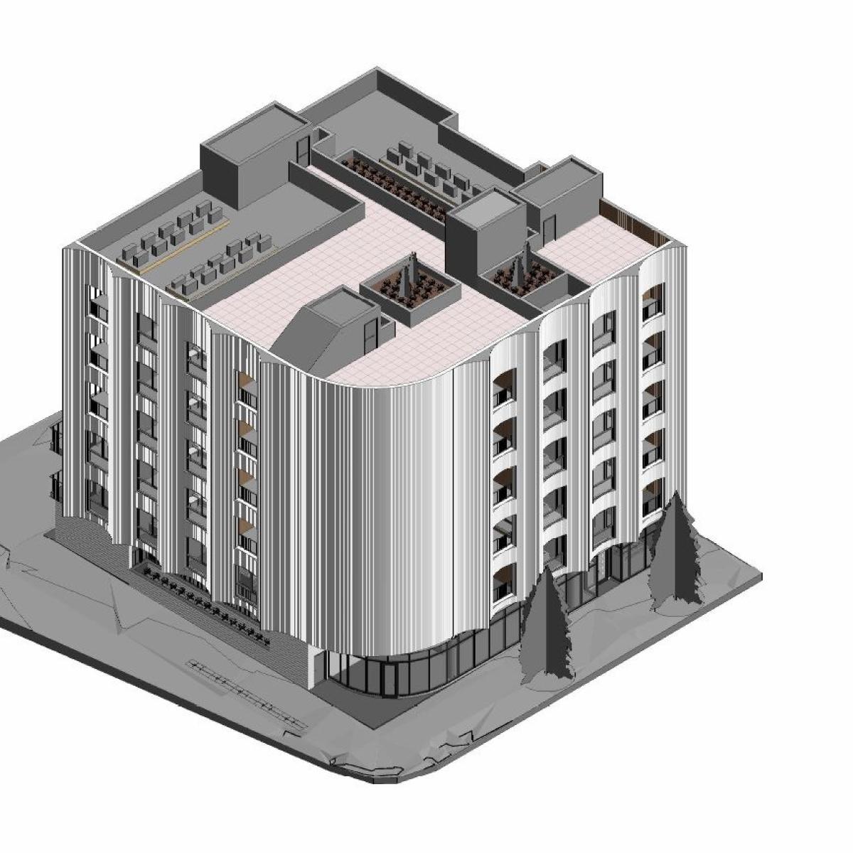 Mixed-use project pitched for 6727 W. Melrose Ave. in